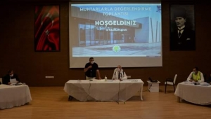 SALGIN TEDBİRLERİ KAPSAMINDA MUHTARLARLA  HİZMET TOPLANTISI