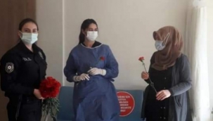 Hendek’te Sağlıkçıları Duygulandıran Ziyaret