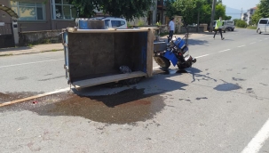 Hendek Çağlayan Yolu Üzerinde  Pat Pat Devrildi 3 Yaralı 
