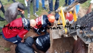 Hendek'te Boşluğa Düşen Genci İtfaiye Kurtardı