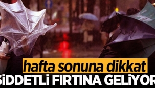 Aman Dikkat! Şiddetli fırtına uyarısı
