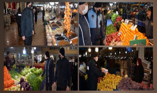 HENDEK SALI PAZARINDA YOĞUN DENETİMLER SÜRÜYOR