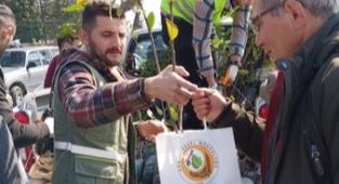 Hendek' te Vatandaşlara Ücretsiz Fidan Dağıtımı Yapıldı  ​