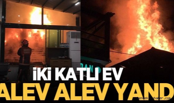 Hendek'te Sahur vakti çıkan Yangında ev kullanılmaz hale geldi