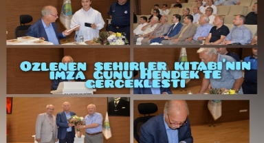 ‘Prof. Dr. Mustafa İsen, yeni eseri  özlenen şehirler Kitabı’nın İmza Günü Hendek’te gerçekleşti
