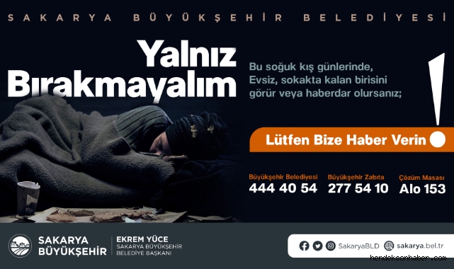 Evsiz biri gördüğünüzde haber verin; 