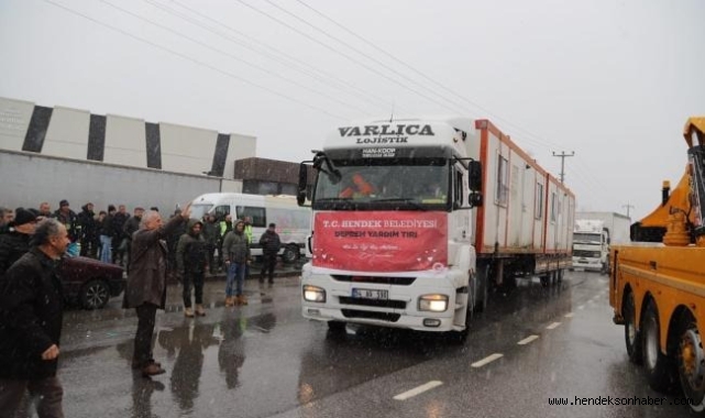 HENDEKLİ 27 GÖNÜLLÜ Operatör VE İŞ MAKİNELERİ DEPREM BÖLGESİNE GİTTİ
