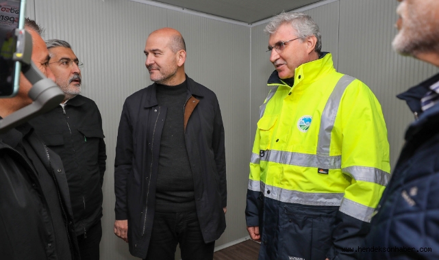 İçişleri Bakanı Soylu İskenderun'daki konteyner kentte: "Başkanım başladığı işi bitirir"
