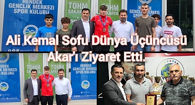 Ali Kemal Sofu Dünya Üçüncüsü Akar'ı Ziyaret Etti.