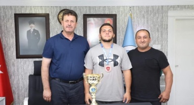 Usta ve çırağından Başkan Soykan'a ziyaret