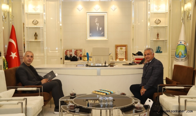 HENDEKLİ YAZAR GÜVENÇ CENGİZ BAŞKAN BABAOĞLU’NU MAKANINDA ZİYARET ETTİ 
