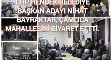 Başkan Adayı Nihat Bayraktar,  Çamlıca mahallesini ziyaret etti.