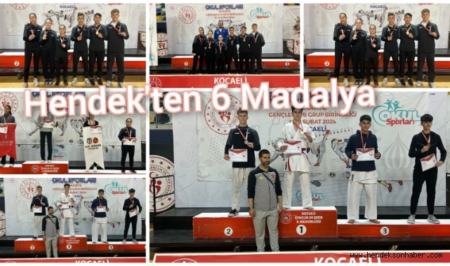 Hendek'ten 6 madalya