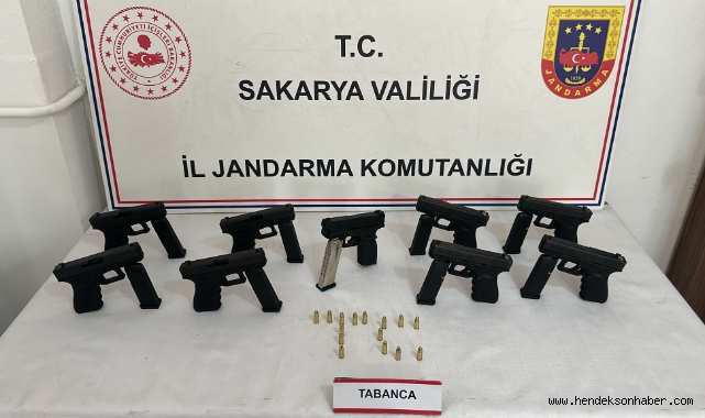 Jandarmanın Durduğu Araçtan Bu Silahlar Çıktı