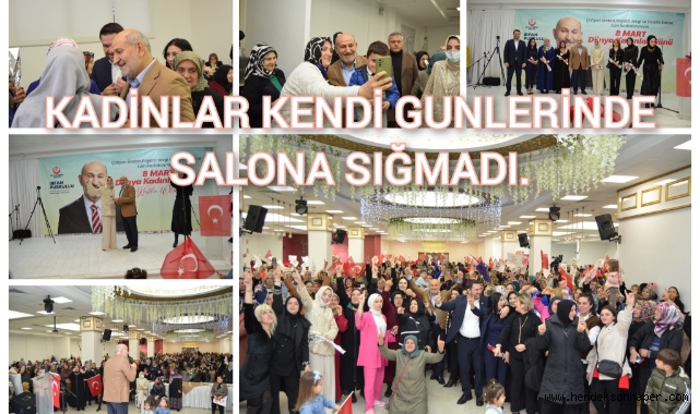 Kadınlar kendi günlerinde salona sığmadı!