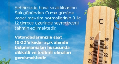 Hava sıcaklıkları için kritik uyarı: "Mümkün olduğunca evde kalalım"