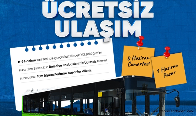 Sakarya Büyükşehir YKS'ye girecek öğrencilere ücretsiz ulaşım hizmeti sunacak