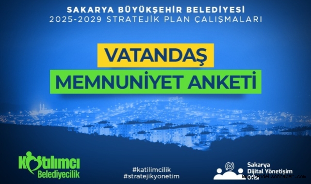 Şehrin geleceği için Sakaryalılar fikirlerini paylaşacak