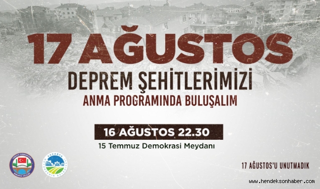 Depremin 25'inci yılı Demokrasi Meydanı'nda anılacak