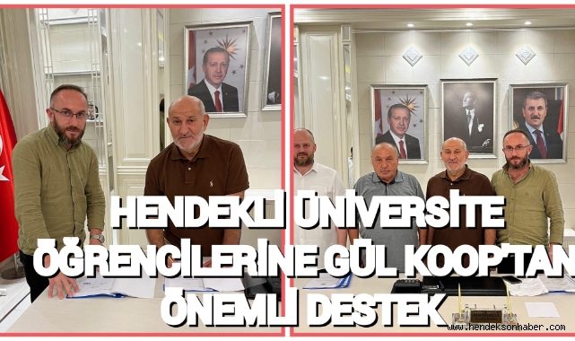 HENDEKLİ ÜNİVERSİTE ÖĞRENCİLERİNE GÜL KOOP’TAN ÖNEMLİ DESTEK