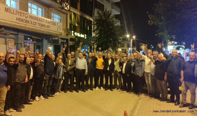 MHP Sakarya Milletvekili Muhammed Levent Bülbül'den Hendek İlçe Teşkilatına Ziyaret