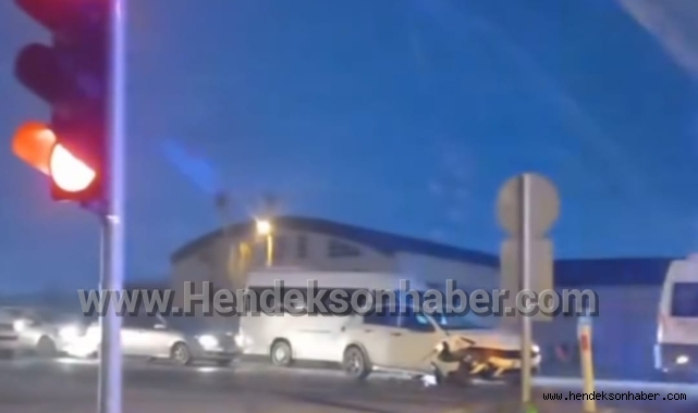 Hendek D'100 Karayolu Akova Işıklarda  trafik kazası