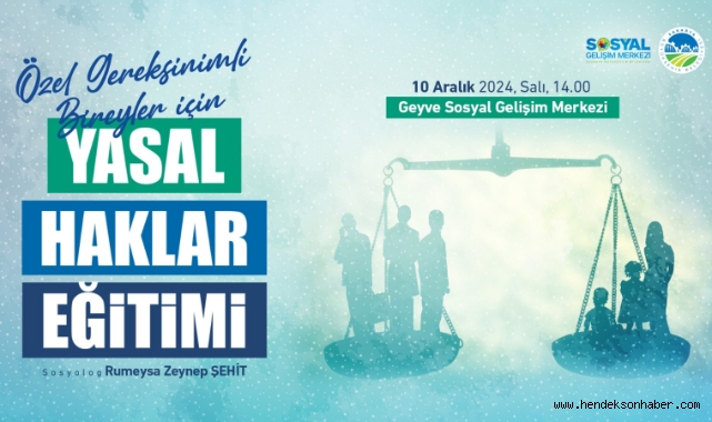 Sakarya Büyükşehir engelsiz yürekleri bu eğitime davet ediyor