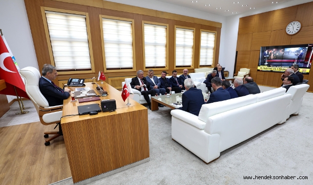 Başkan Alemdar, Federasyon Başkanı Erdem ve yönetimini konuk etti: