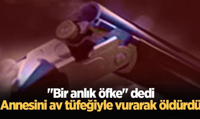 Annesini av tüfeğiyle vurarak öldürdü