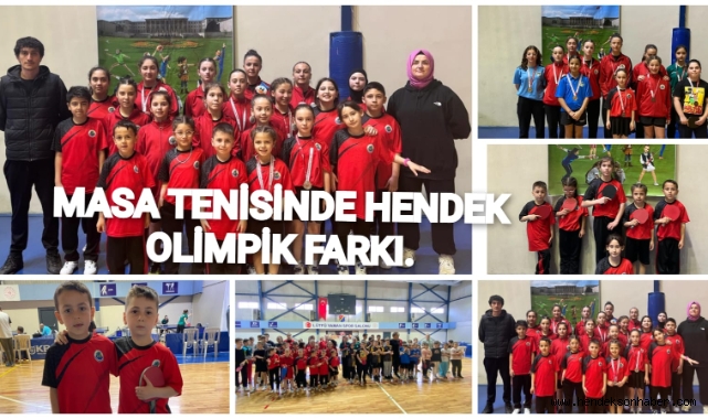 MASA TENİSİNDE HENDEK OLİMPİK FARKI