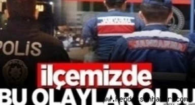 İlçemiz Hendek'te Meydana Gelen Asayiş Olayları.
