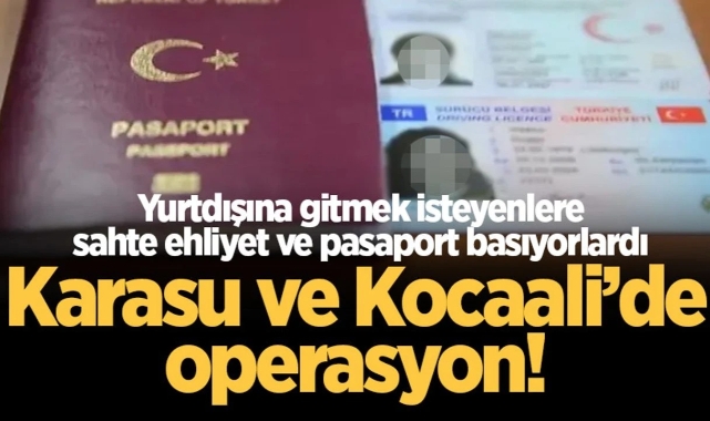 Sahte ehliyet ve pasaport' operasyonu: 5 şüpheli yakalandı