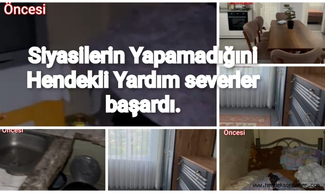 Siyasilerin Yapamadığını Hendekli Yardım Severler Başardı