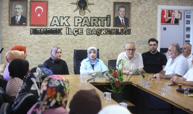 AK Parti Hendek Teşkilatı, Milletvekili Çiğdem Erdoğan Atabek'i Ağırladı