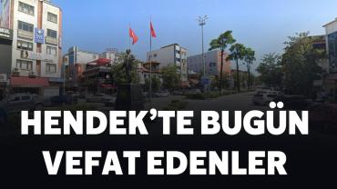 Hendek'te Bugün Vefat Edenler 8 Temmuz 2026 Çarşamba