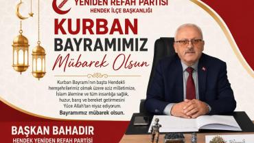 Başkan Bahadır Kurban Bayramını Kutladı.