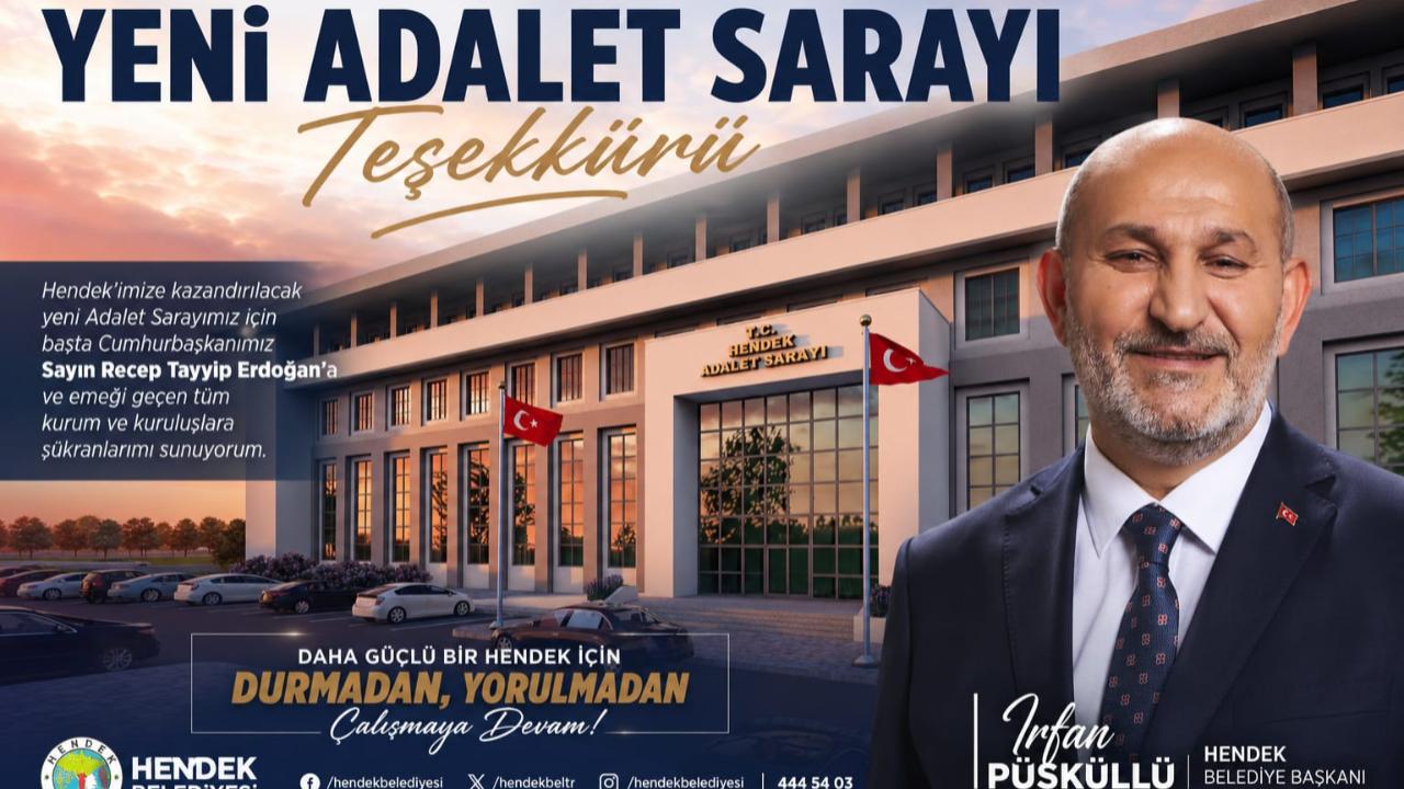 BAŞKAN PÜSKÜLLÜ’DEN YENİ ADALET SARAYI TEŞEKKÜRÜ