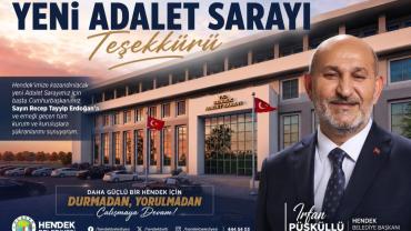 BAŞKAN PÜSKÜLLÜ’DEN YENİ ADALET SARAYI TEŞEKKÜRÜ