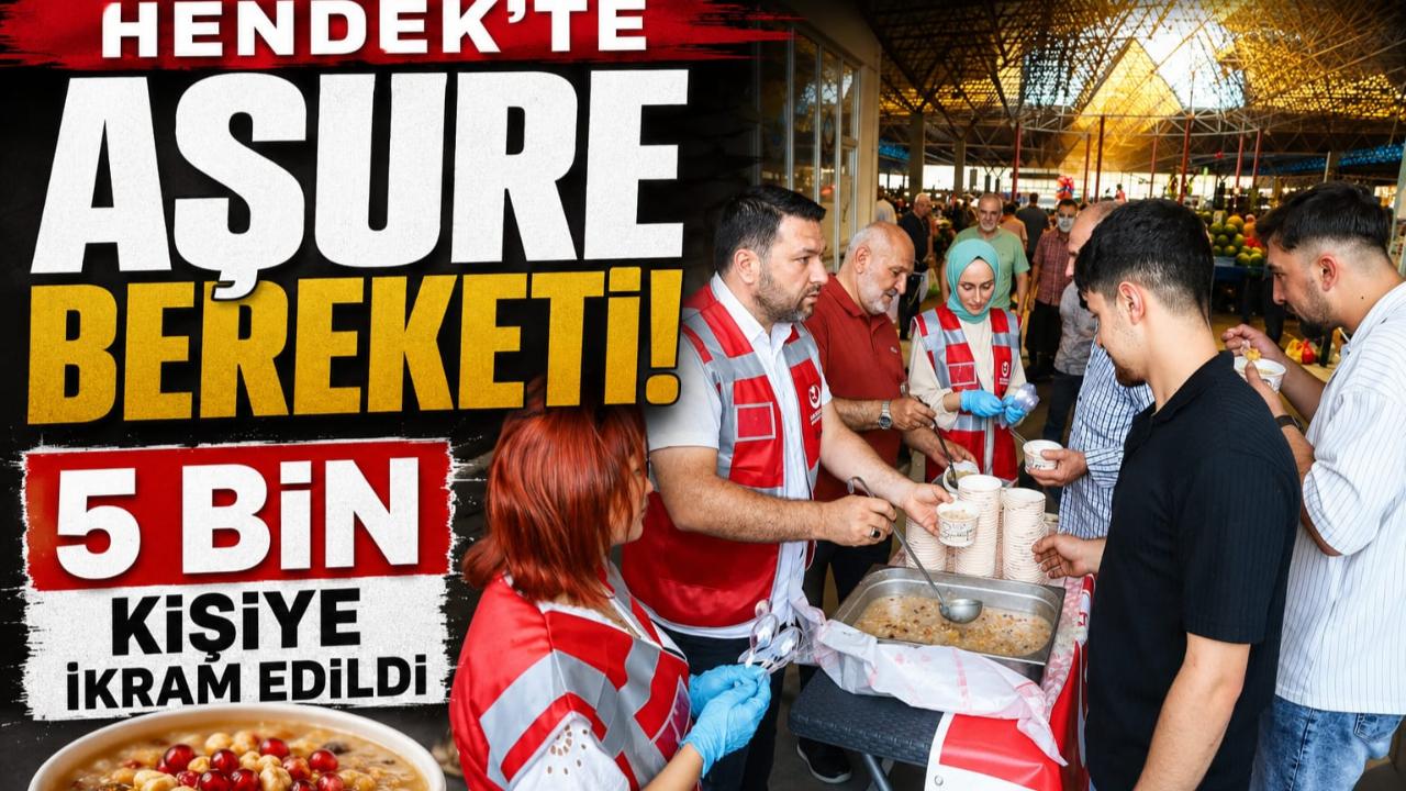 Hendek’te Aşure Bereketi: 5 Bin Kişiye İkram Edildi