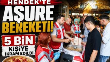 Hendek’te Aşure Bereketi: 5 Bin Kişiye İkram Edildi