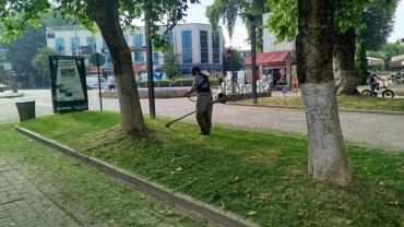 HENDEK’TE YEŞİL ALANLARDA KAPSAMLI TEMİZLİK ÇALIŞMASI