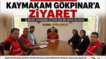 Kızılay Hendek’ten Kaymakam Gökpınar’a Ziyaret