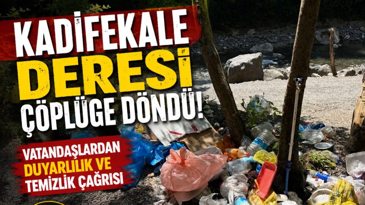 Hendek Kadifekale Deresi Çöplüğe Döndü