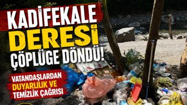 Hendek Kadifekale Deresi Çöplüğe Döndü