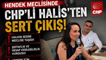 Hendek Meclisinde " CHP’li Halis’ten Sert Çıkış
