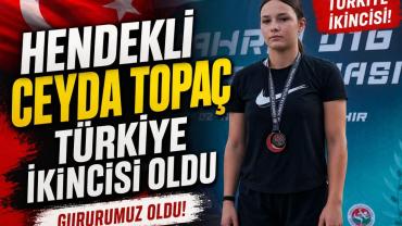 Hendekli Ceyda Topaç Türkiye İkincisi Oldu