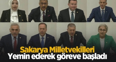 Sakarya Milletvekilleri Yemin Ederek Görevlerine Başladı